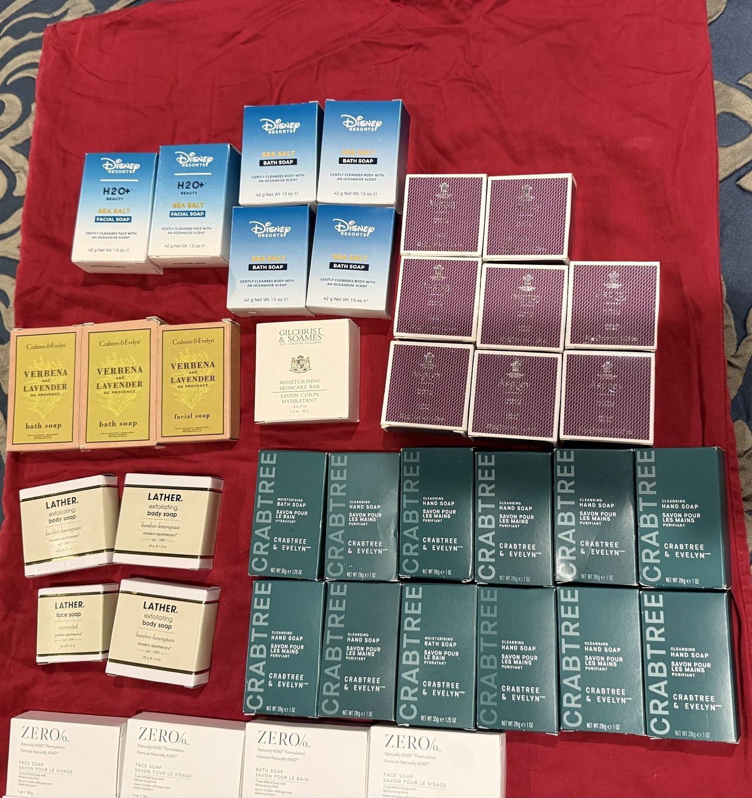 Travel size Soap & Shower Gel lot – Qty 118
