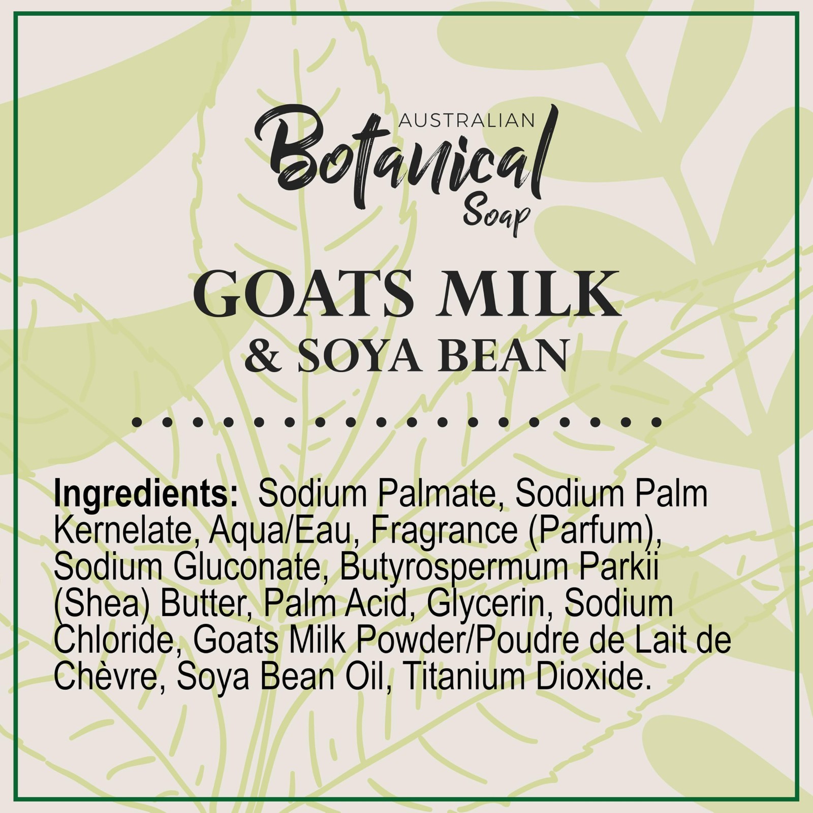 Goat Milk Soap Bars – Triple Milled Cleansing Soap with Shea Butter & Soya Oil,