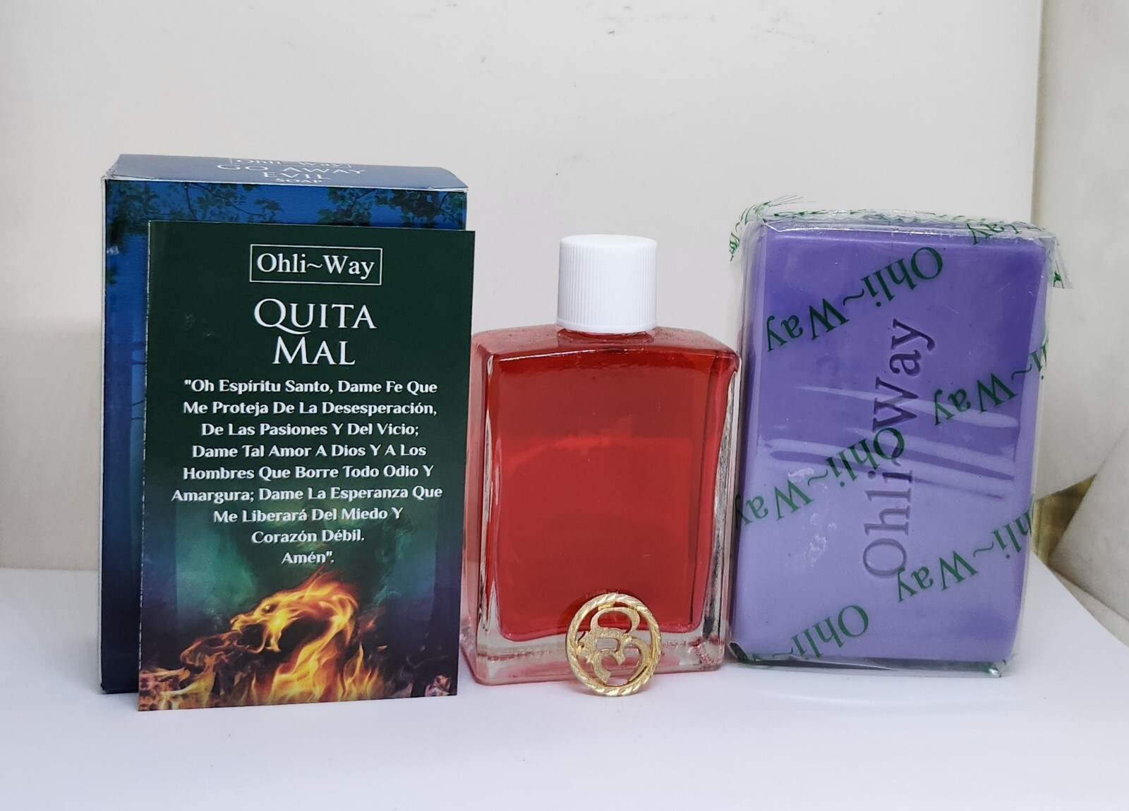 JABON QUITA MAL ROMPE BRUJERIA PERFUME CON FEROMONAS ORACION Y AMULETO INCLUIDO