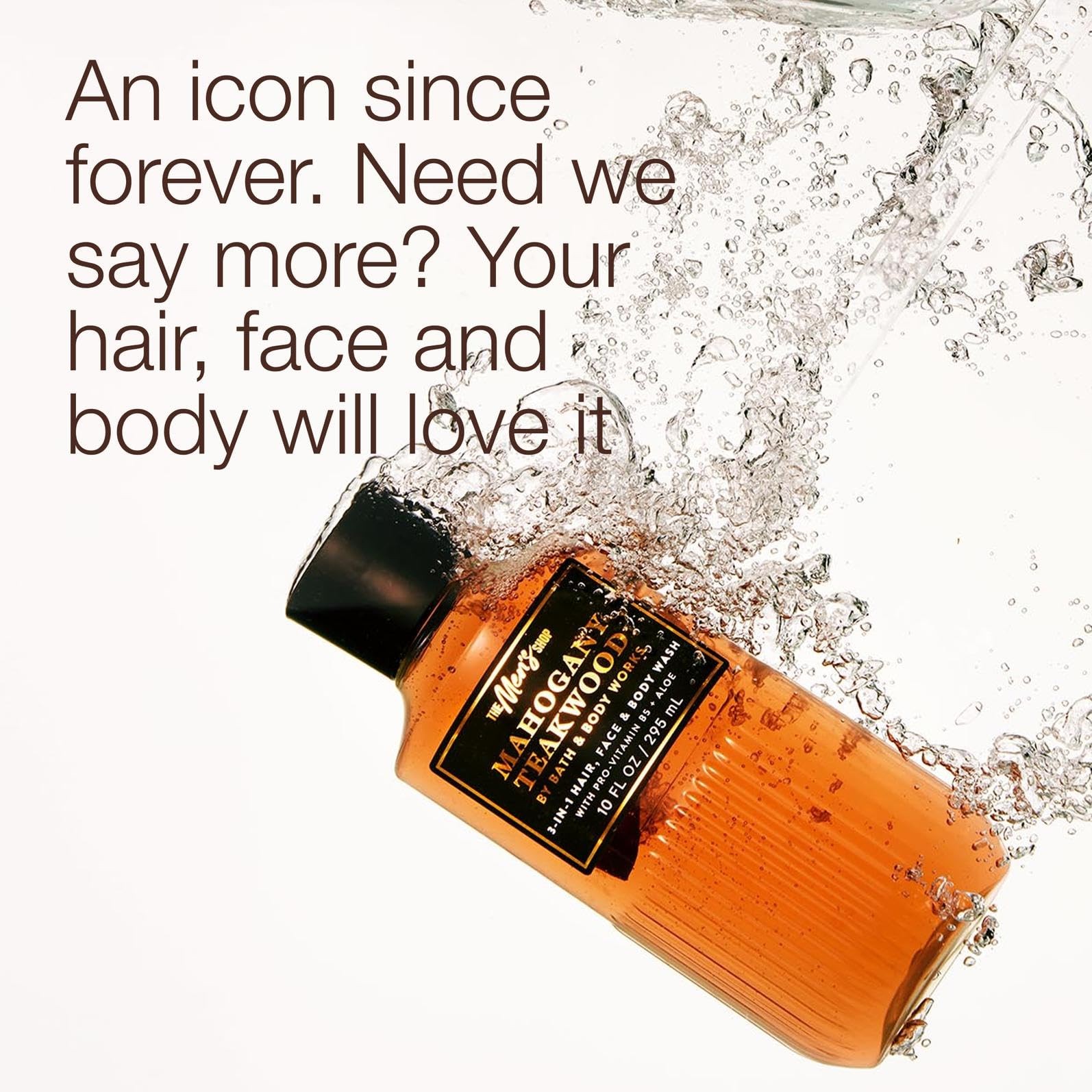 Bath & Body Works 3-in-1 Hair, Face & Wash 10 Fl Oz (Pack of 1), Brown