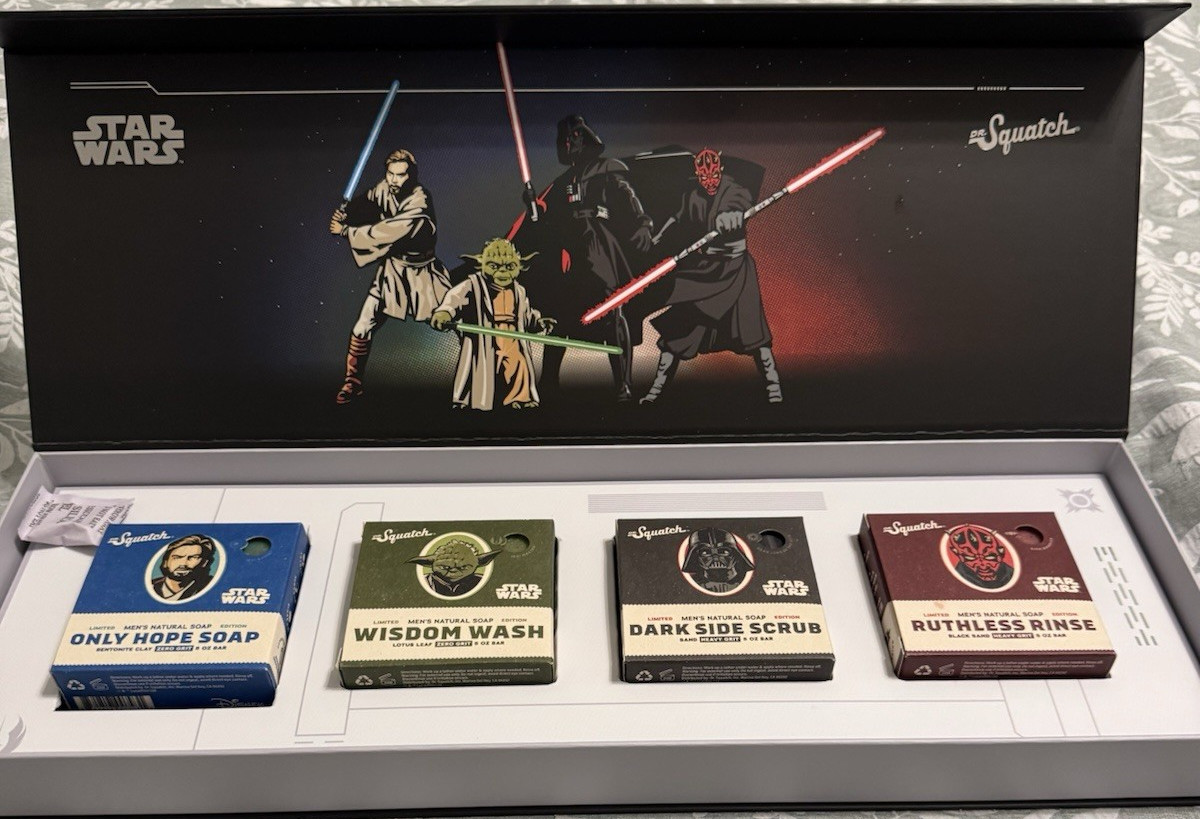 Dr. Squatch Star Wars Men’s Natural Shea Butter Multipack Assorted Soap Set