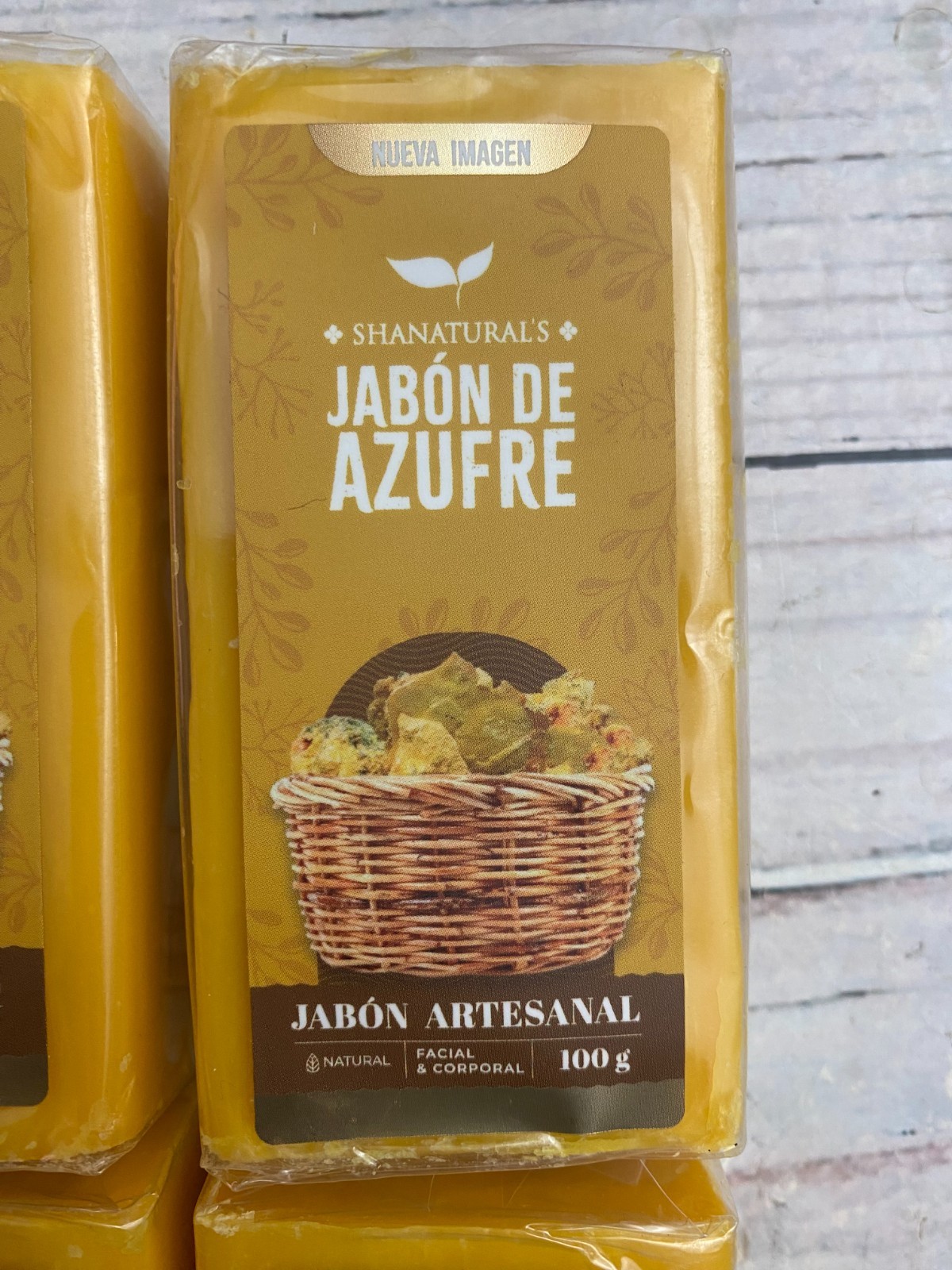 Jabon de Azufre – Artesanal – Contra Acne – 100gr. 4 Pack- Soap