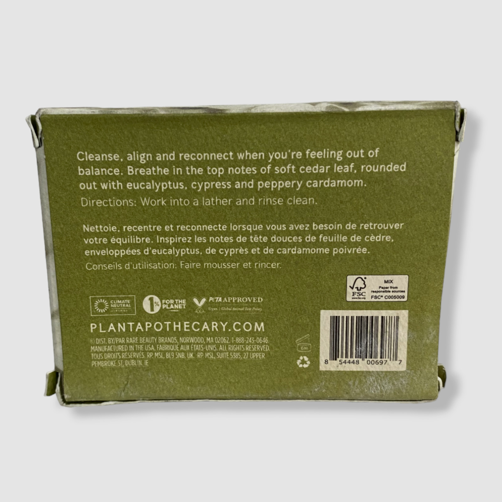 $30 Plant Apothecary BE WELL + CALM DOWN Moisturizing Body Bar 2-Pack | 5 fl.oz.