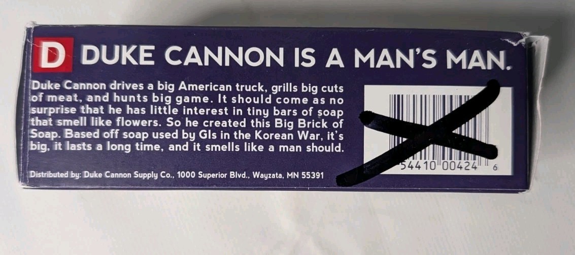 Big American Brick Of Soap Duke Cannon Supply Co Smells Like US Naval Triumph