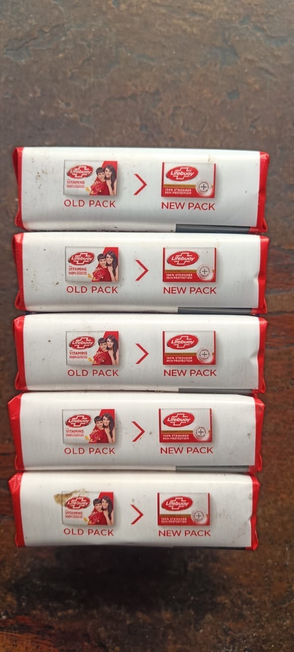 Lifebuoy Bathing Soap Bar 4+1 Free Pack | 100g Each | Total 5 Bars