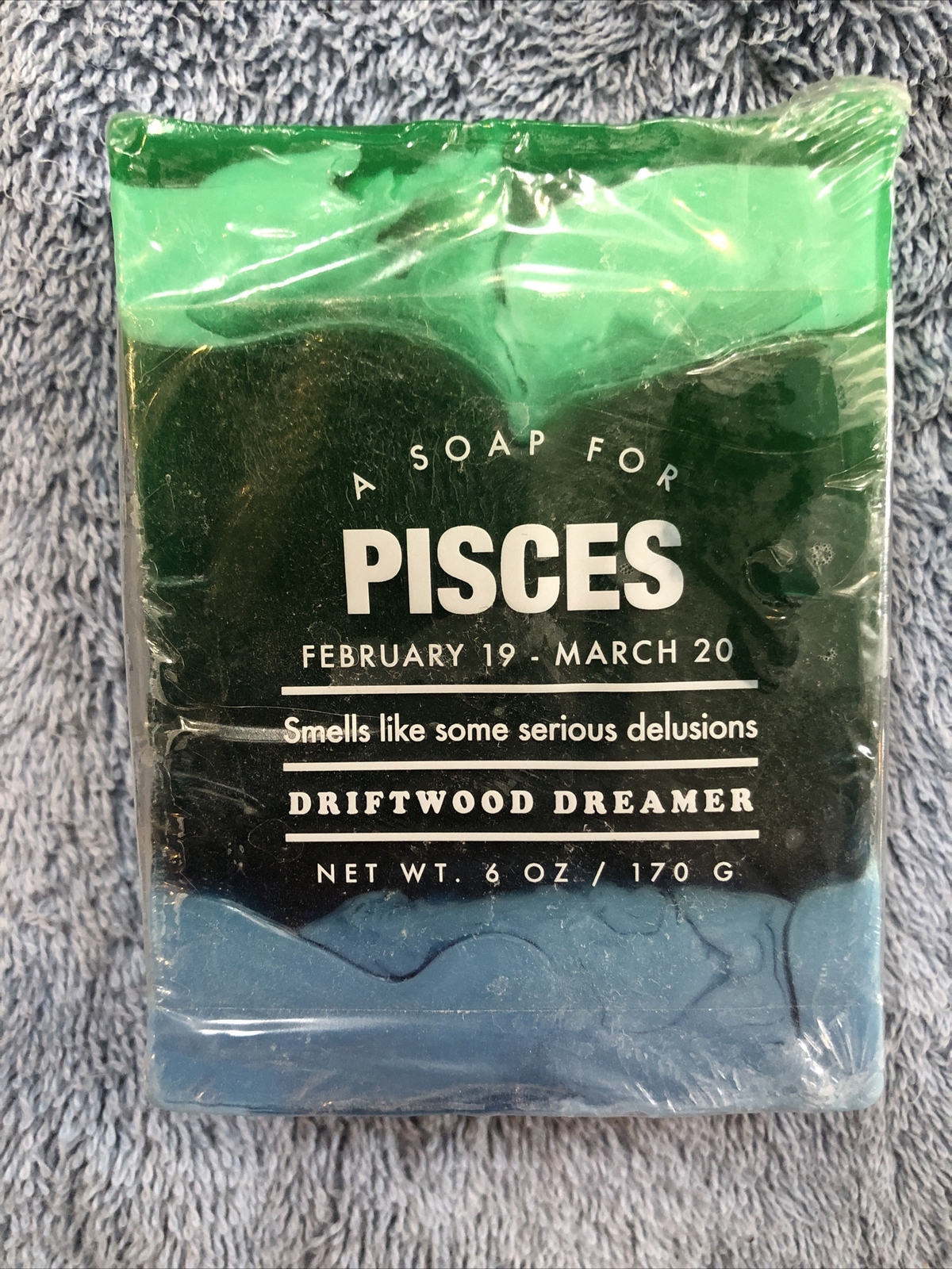 New Pisces Whiskey River 6 oz Bar Soap