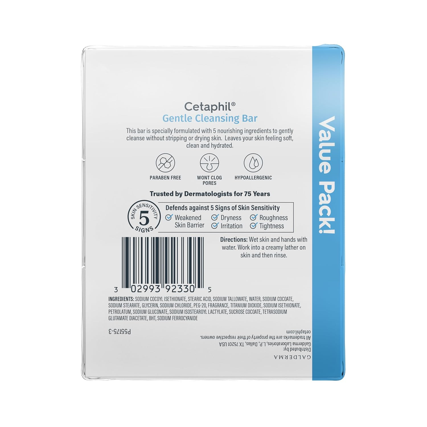 , Gentle Cleansing Bar, Bar, Nourishing Cleansing Bar for Dry, Sensitive Skin, N