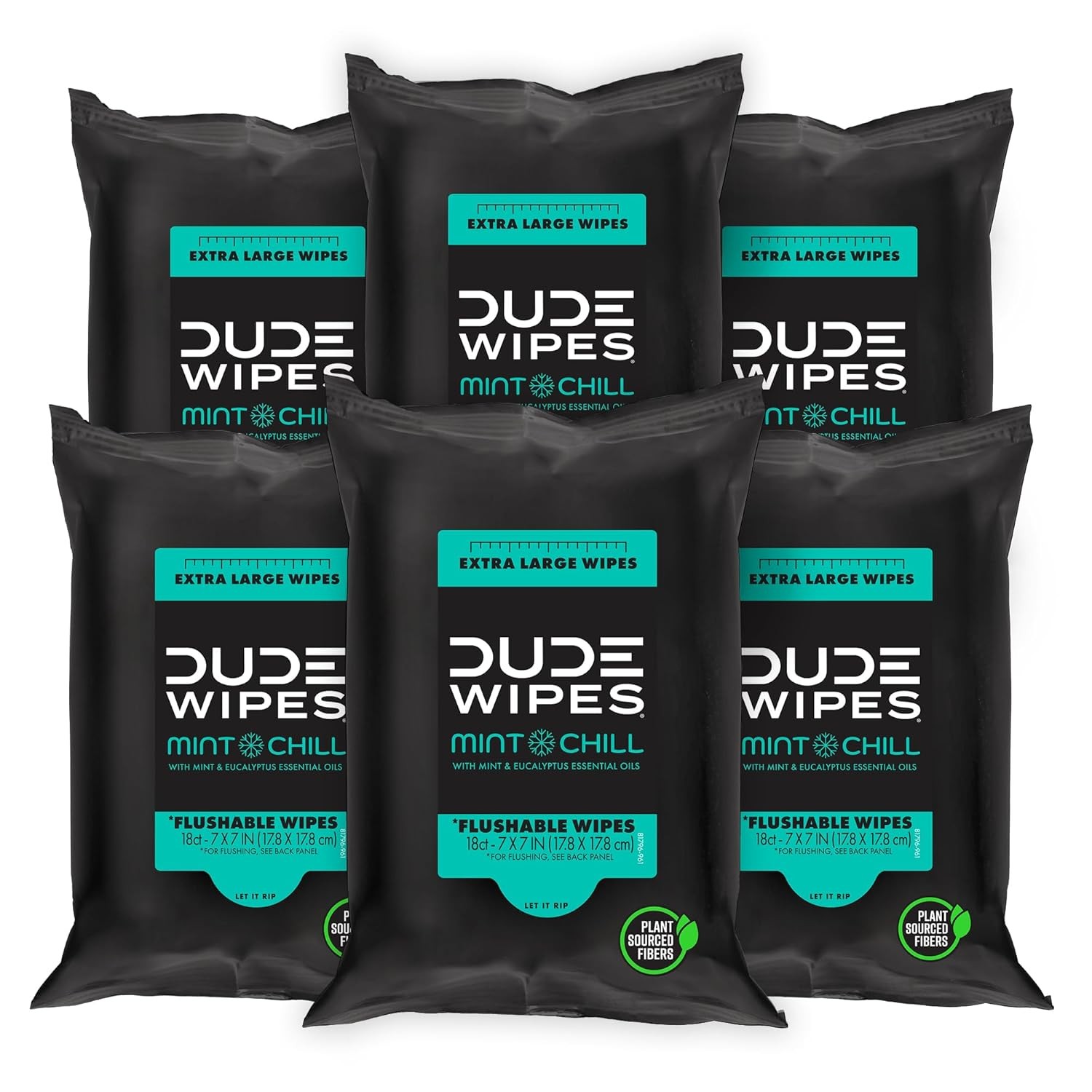 DUDE Wipes – Flushable Travel Pack – 6 Pack, 108 18 Count (Pack of 6)