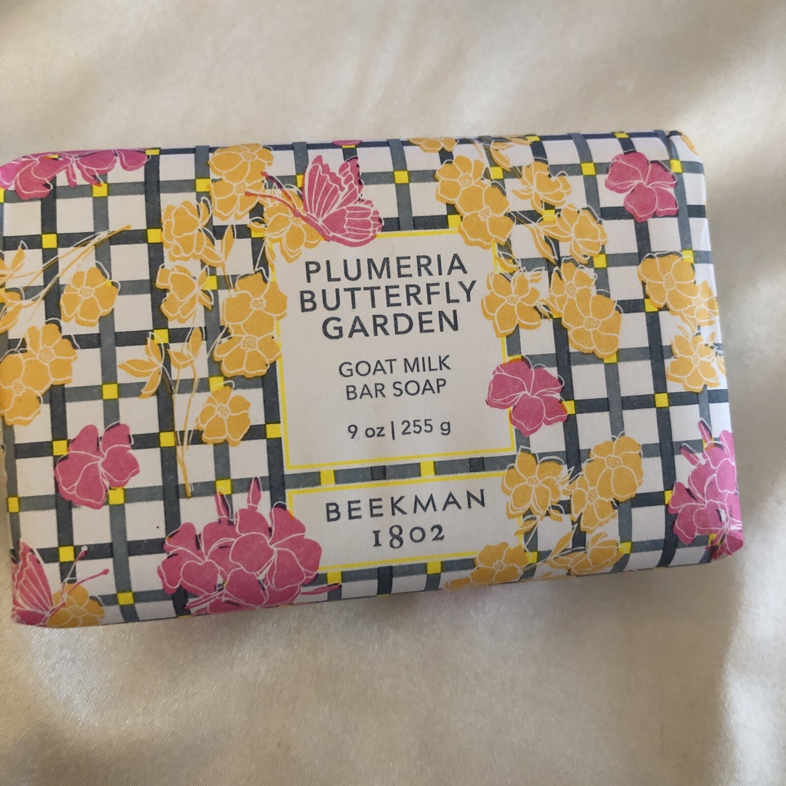 BEEKMAN 1802 Plumeria Butterfly Garden Goat Milk Bar Soap 255g Jumbo Sealed NIB