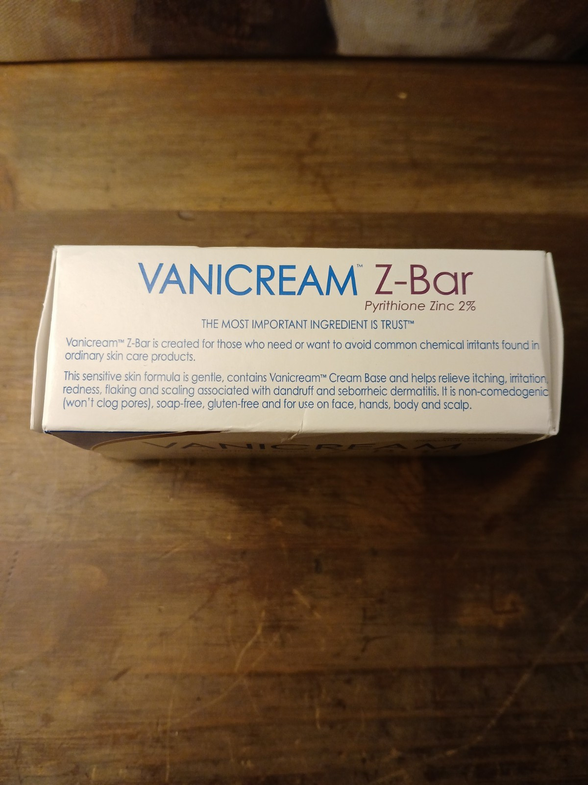 Vanicream Z Bar Pyrithione Zinc 2% 3.5 Oz NIB EXP 08/2026 Cleansing Bar Soap HTF