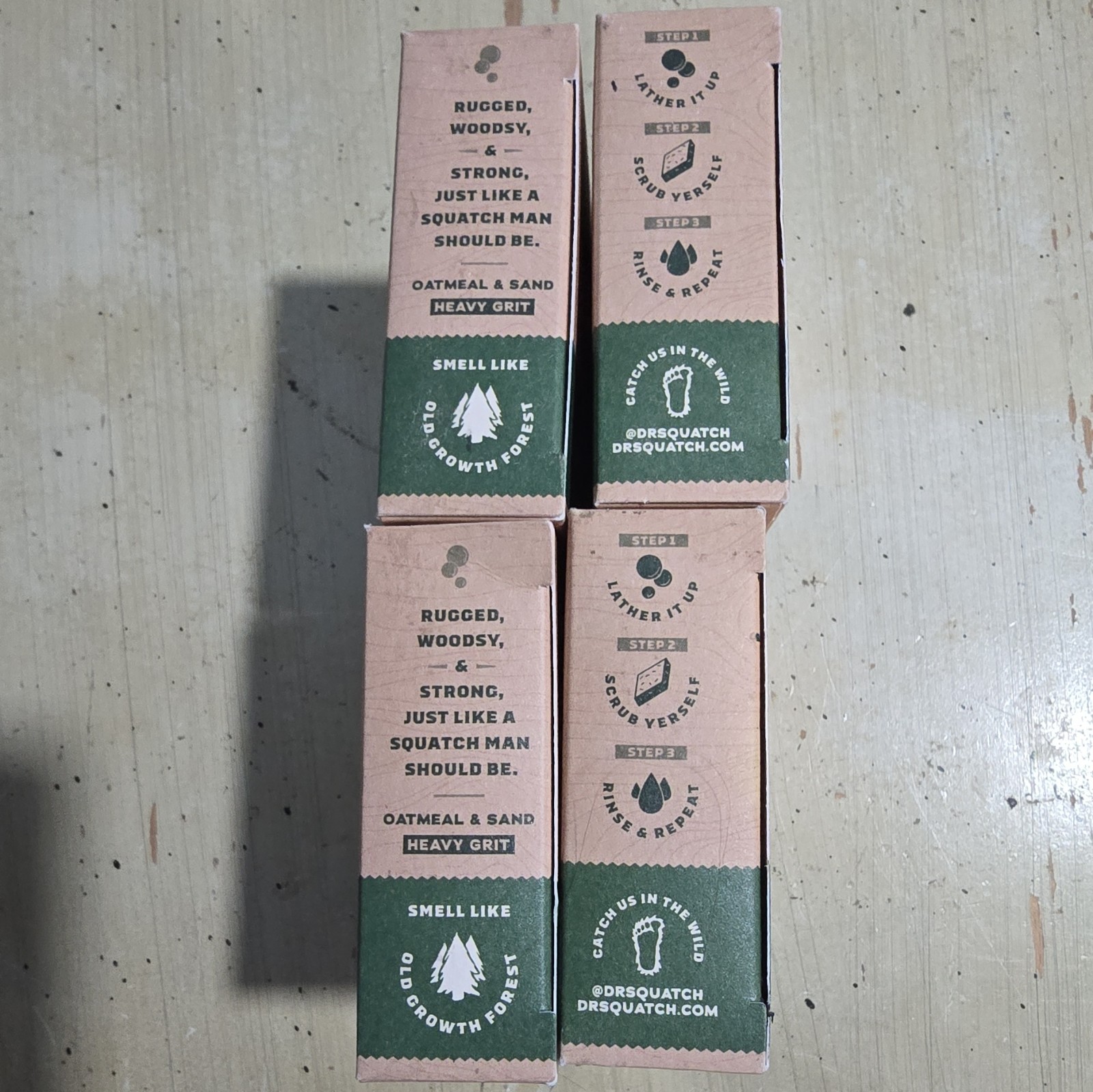 Dr. Squatch Pine Tar Men’s Body Bar Soap 5 oz Multipack w/ Oatmeal & Sand