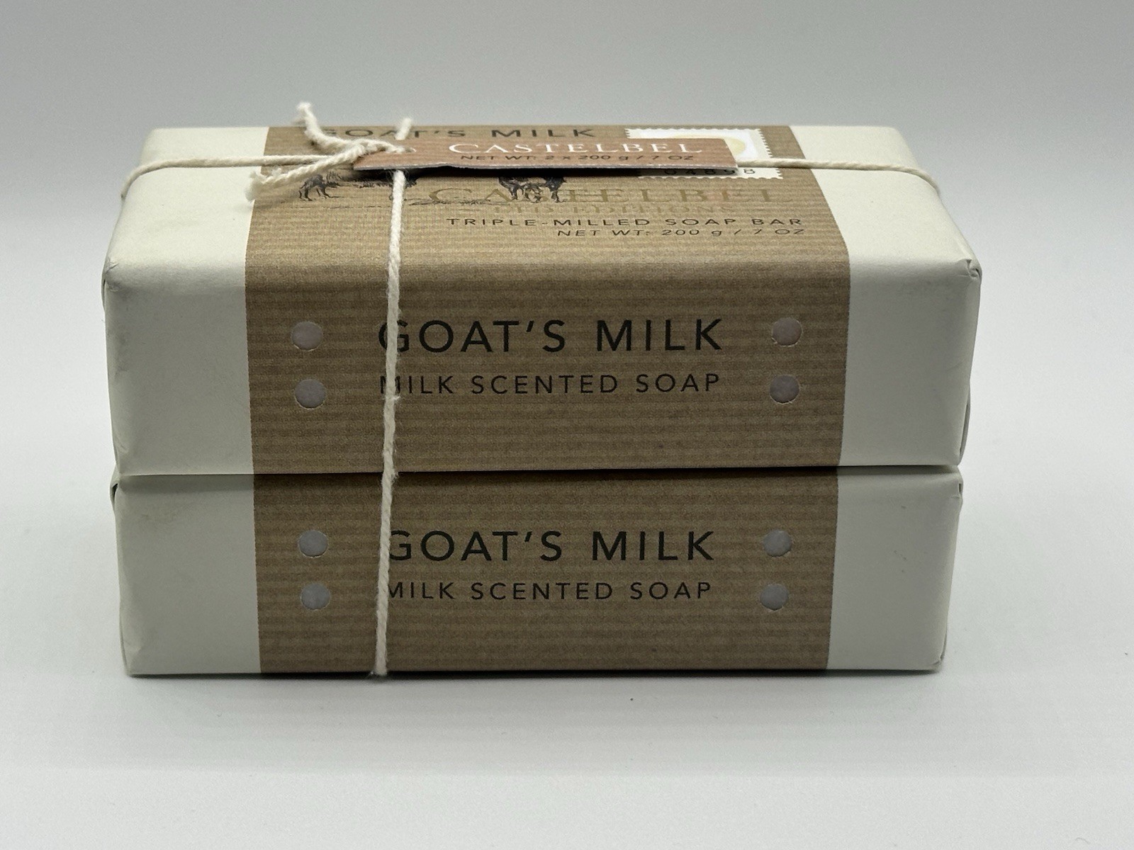 Castelbel Goat’s Milk Soap Set of 2 x 200g Bars Made in Portugal Ltd Edition NWT