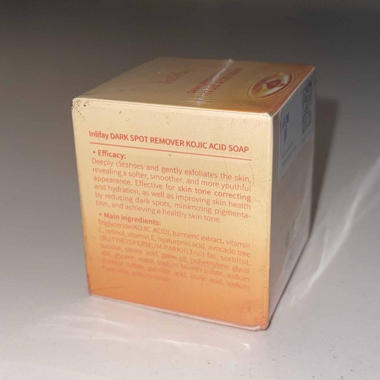 Inlifay Dark Spot Remover Kojic Acid Soap Evens Skin Tone 5.29 Oz
