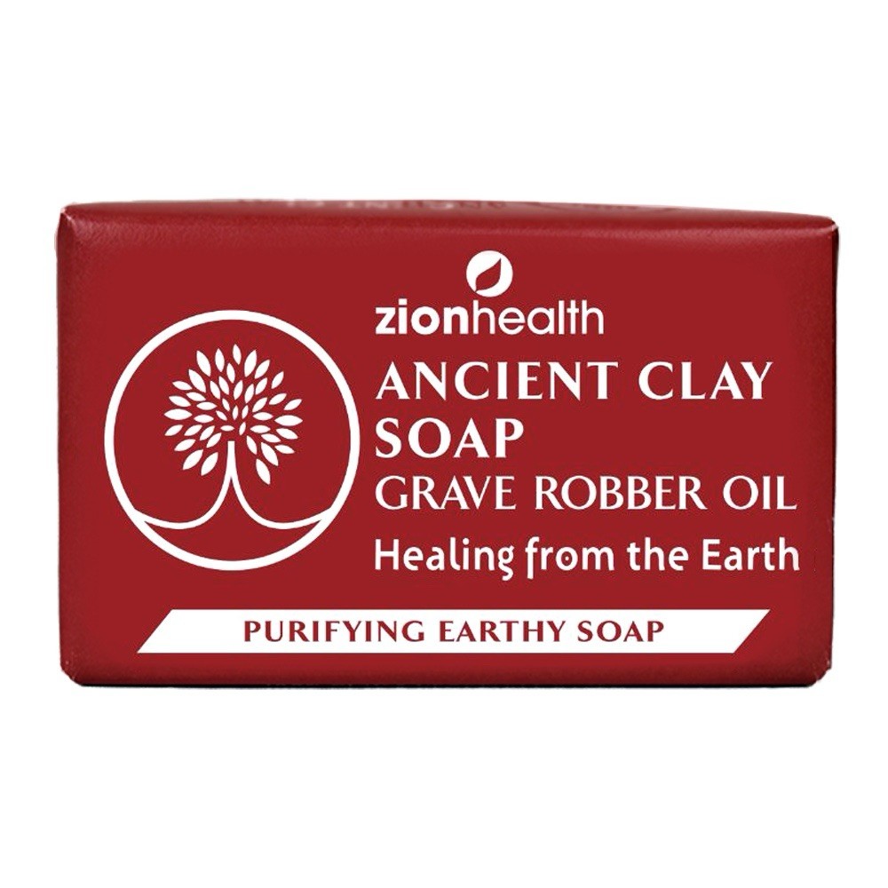 Zion Health Ancient Clay Soap Grave Robber Oil Moisturizing Earthy Soap 6 Ounce