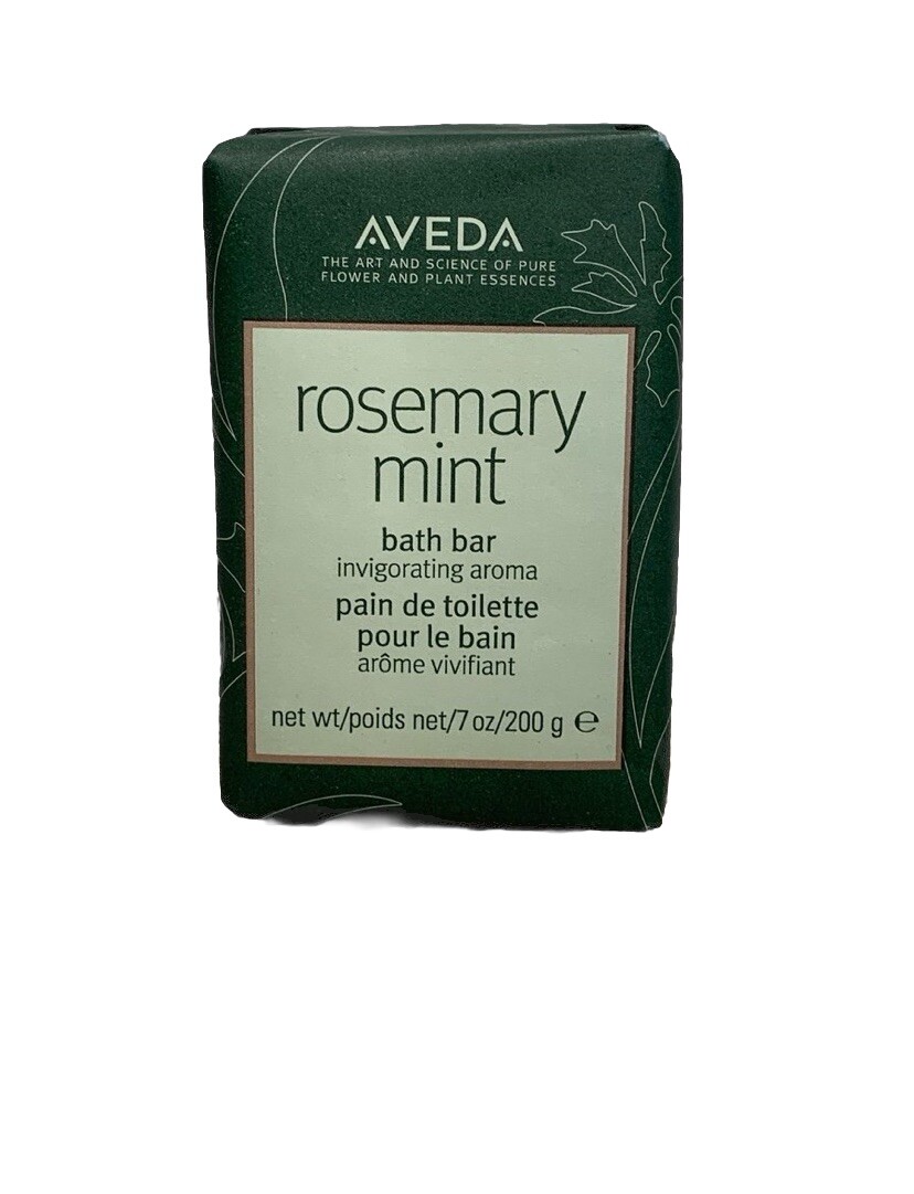 AVEDA Rosemary Vegan Soap Mint Bath Bar 7oz 200ml Full Size Bar New