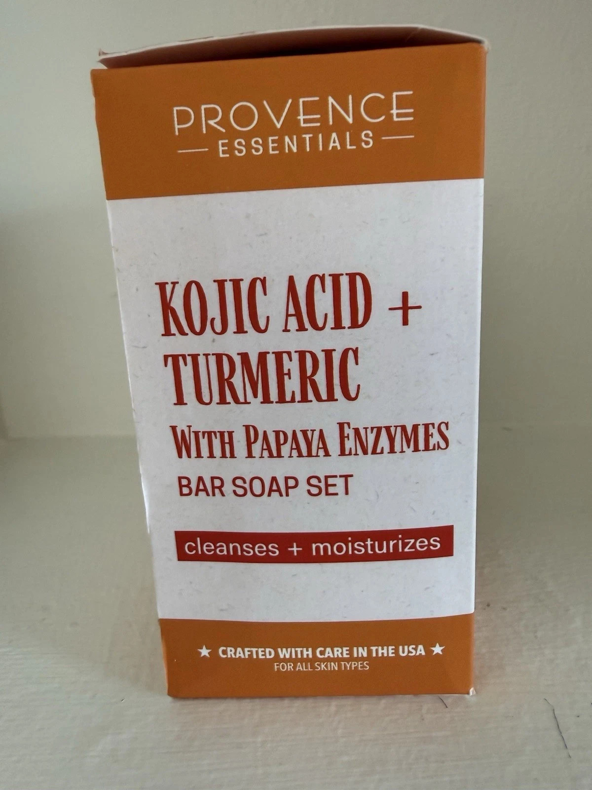 Provence Essentials Kojic Acid + Turmeric With Papaya Enzymes Bar Soap Set