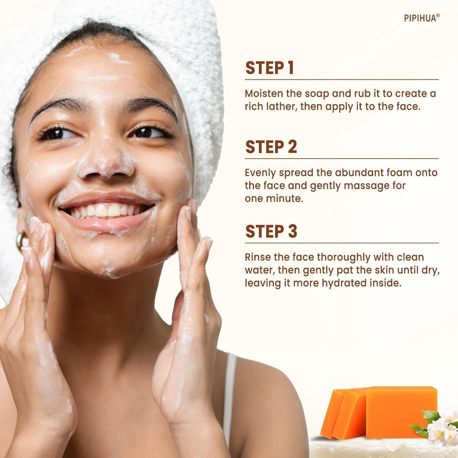 Glutathione & Kojic Acid Original Dual Soap – For Flawless Glowing Skin (5 Bars)