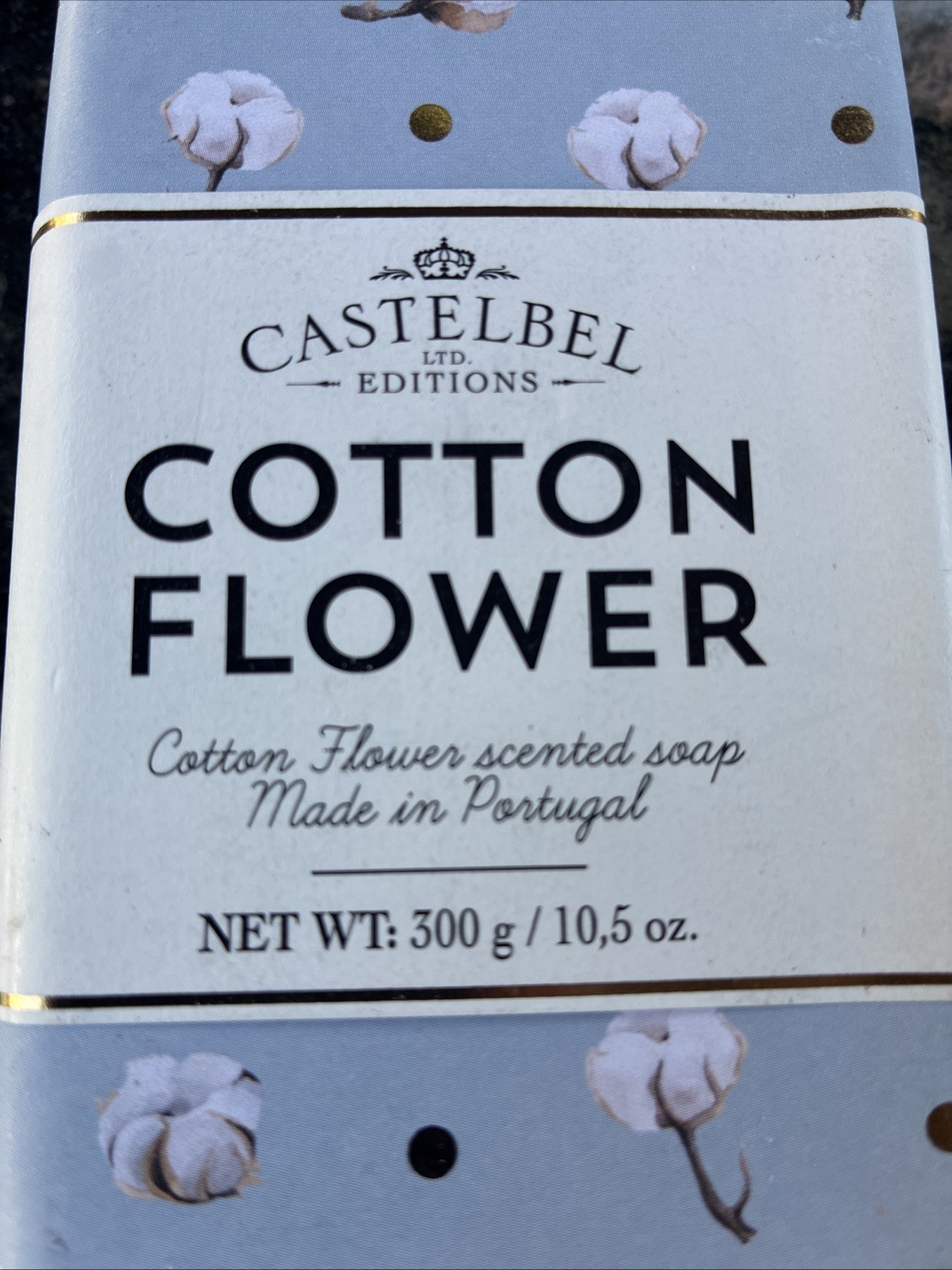 Castelbel Cotton Flower Scented Soap Set, 2x200g (7oz each), Made in Portugal