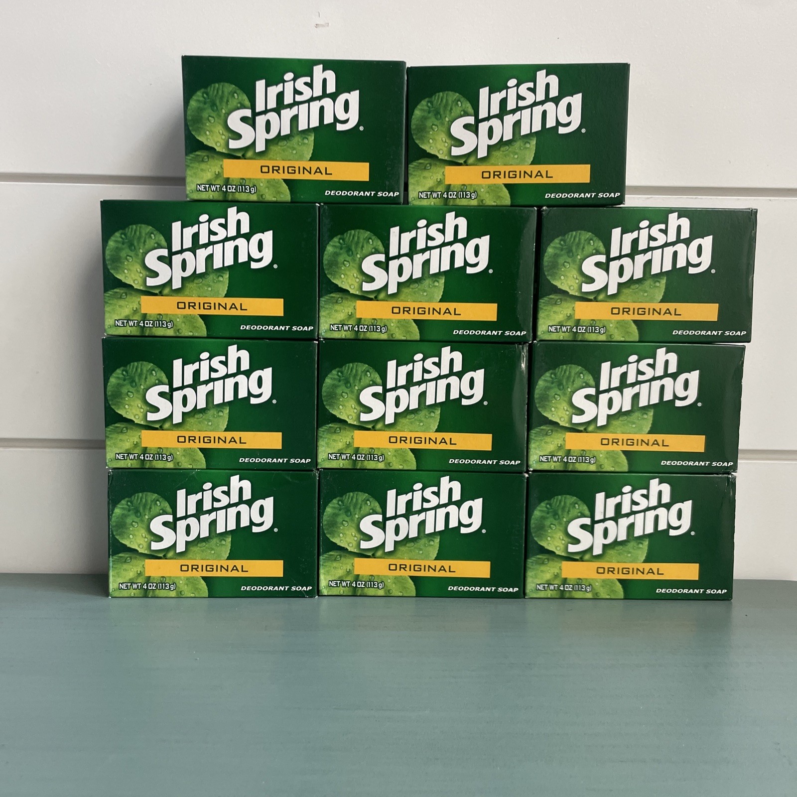 Irish Spring ORIGINAL Soap NO Flaxseed/Linseed Oil (11) Sealed Bars 3.7oz