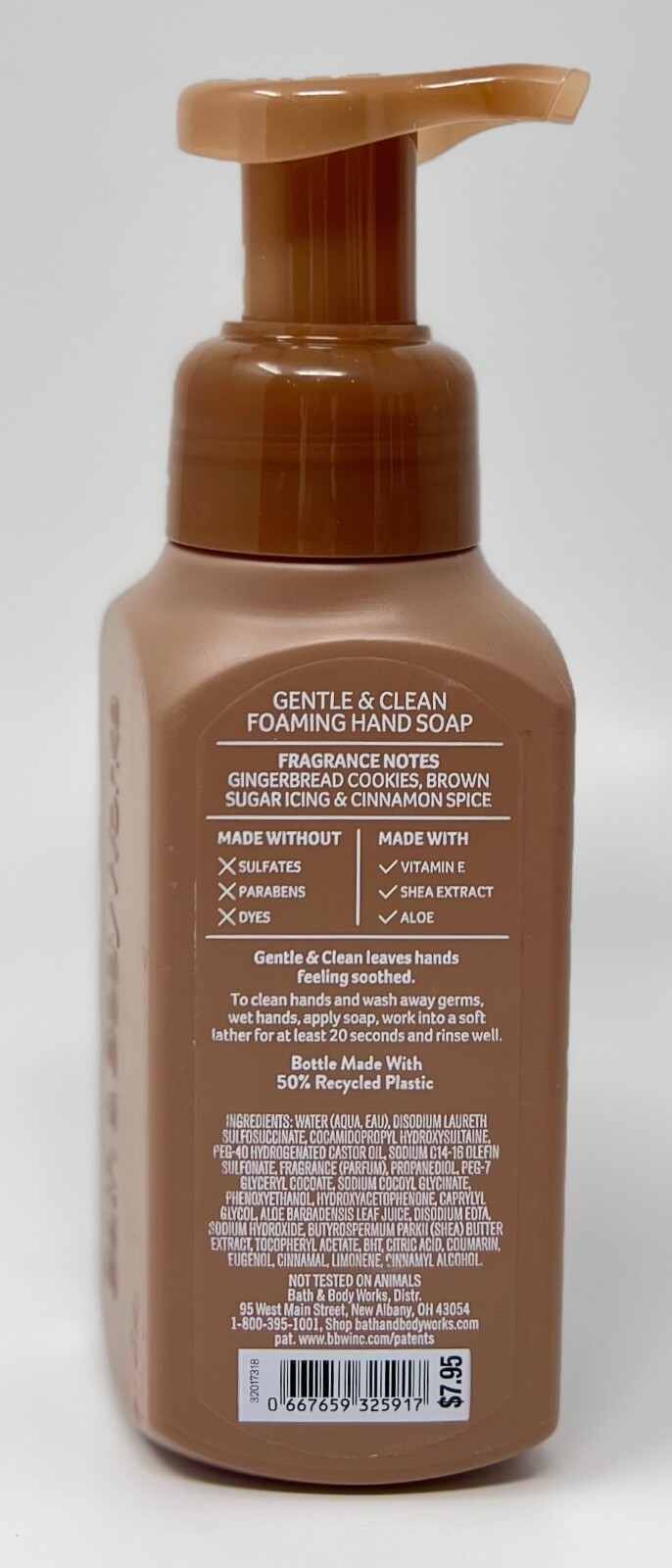 2 BATH & BODY WORKS GINGERBREAD BAKERY GENTLE CLEAN FOAMING HAND SOAP WASH PUMP