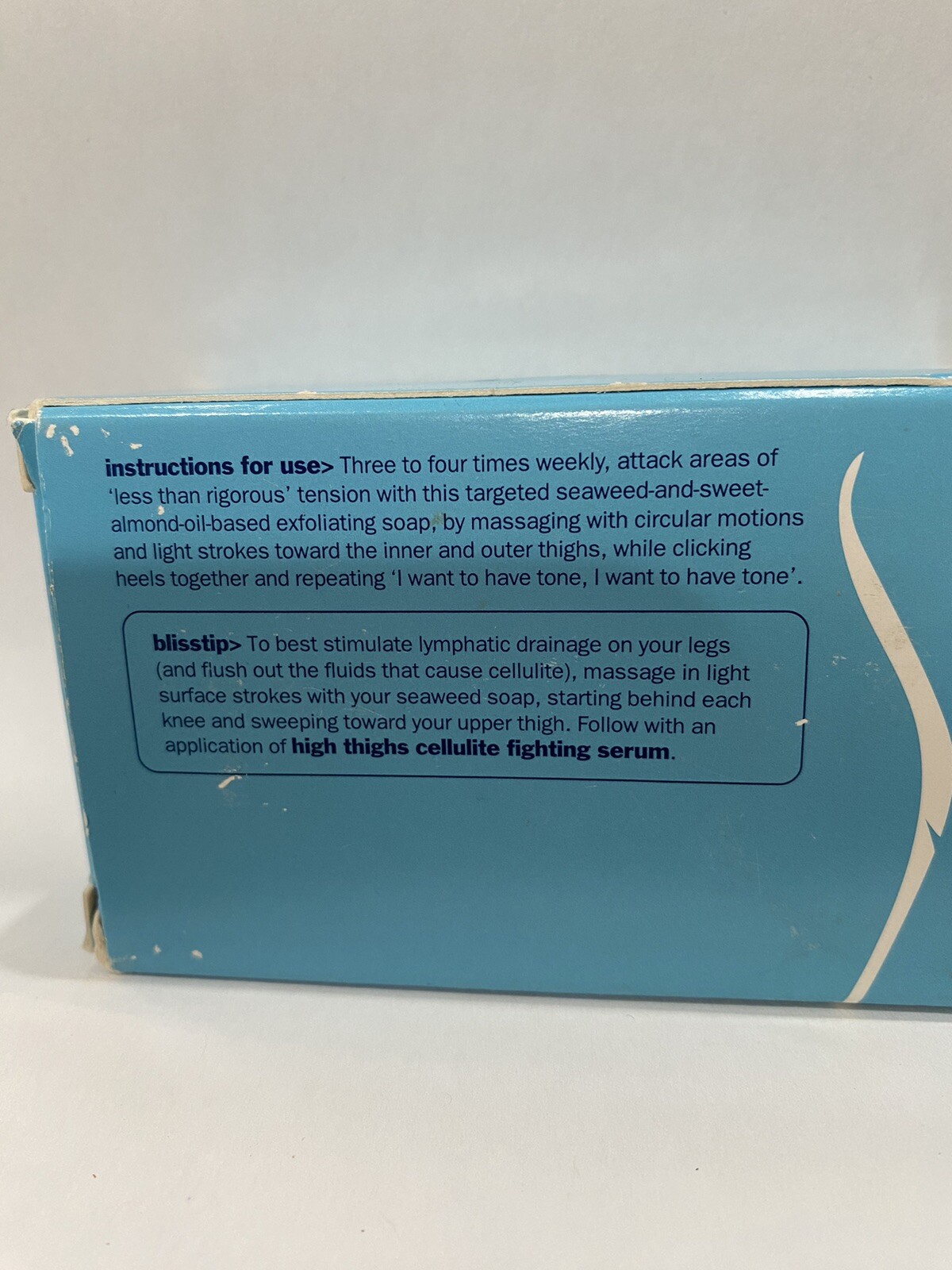 Bliss Serious Seaweed Celluite Soap Bath Bar 4 Ou. NIB
