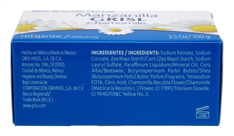 Grisi Bar Soap Chamomile Relaxing 3.5 Ounce