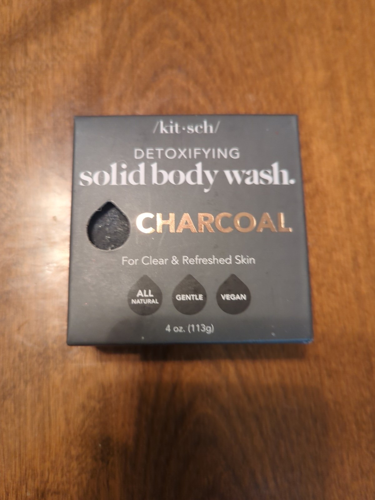 Kitsch Charcoal Soap Bar – Black Soap Bar for Detoxifying Skin | Charcoal Bar So