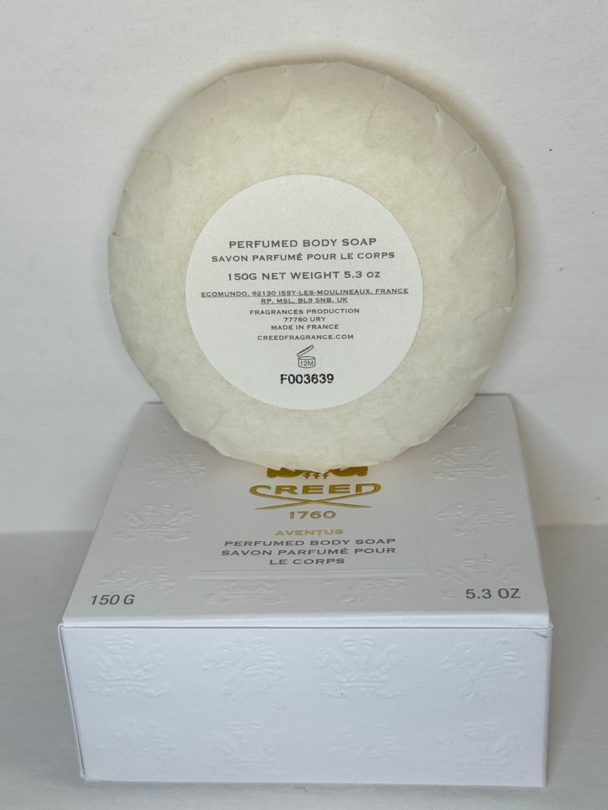 CREED AVENTUS PERFUMED SOAP 150G / 5.3 OZ. NEW IN BOX