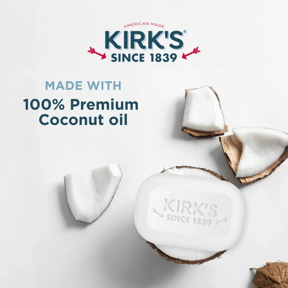 100% Premium Coconut Oil Gentle Castile Soap, Original Fresh Scent, 12 Bars