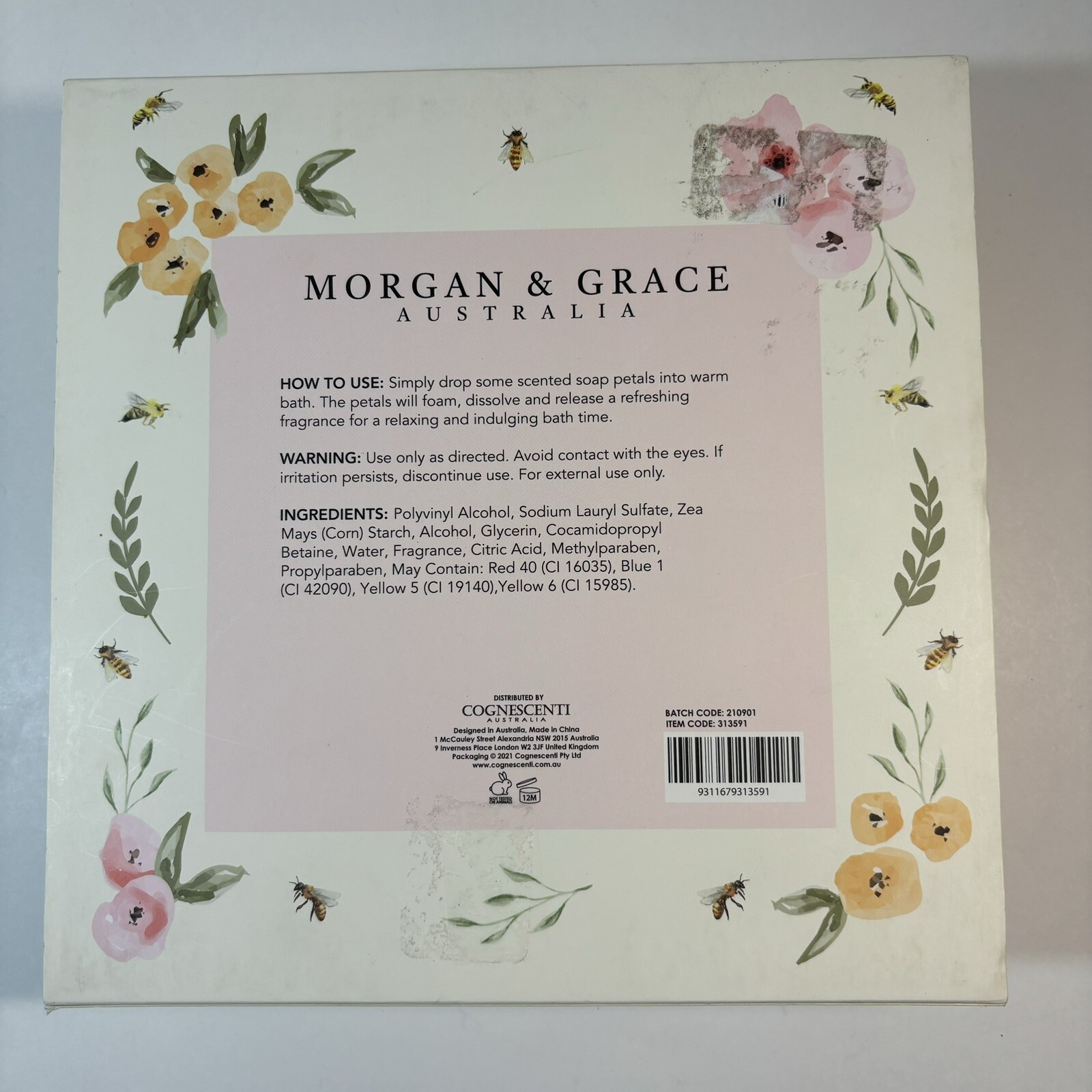 Morgan & Grace Australia 19 Scented Soap Petals Stop Smell Roses NIB
