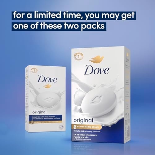Dove Beauty Bar Soap Original 8 Count for Soft, 3.75 Ounce (Pack of 8), White