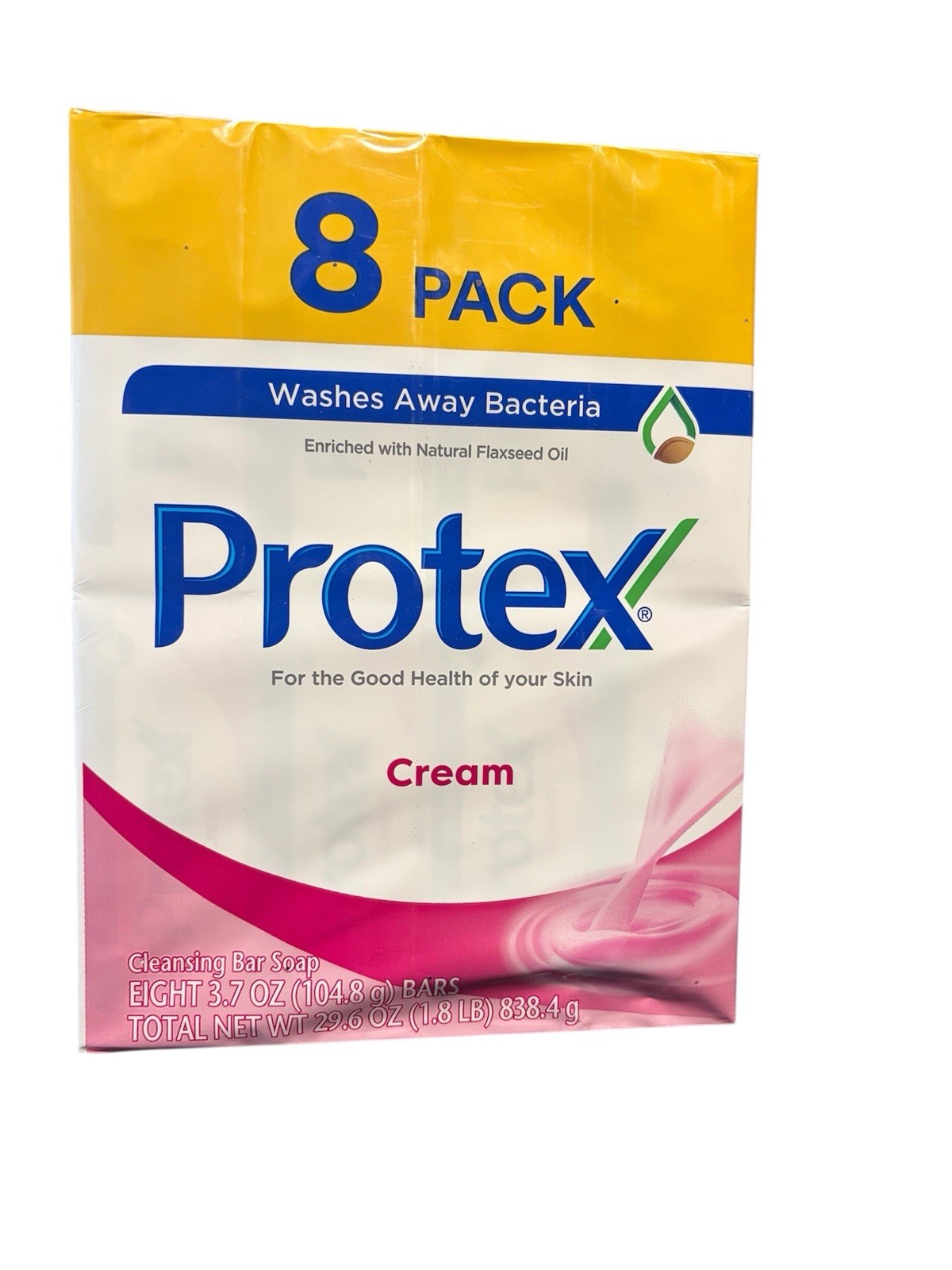 (8 Bars 3.7 oz.) PROTEX CREAM ANTIBACTERIAL SOAP BAR JABON PROTEX Family PK