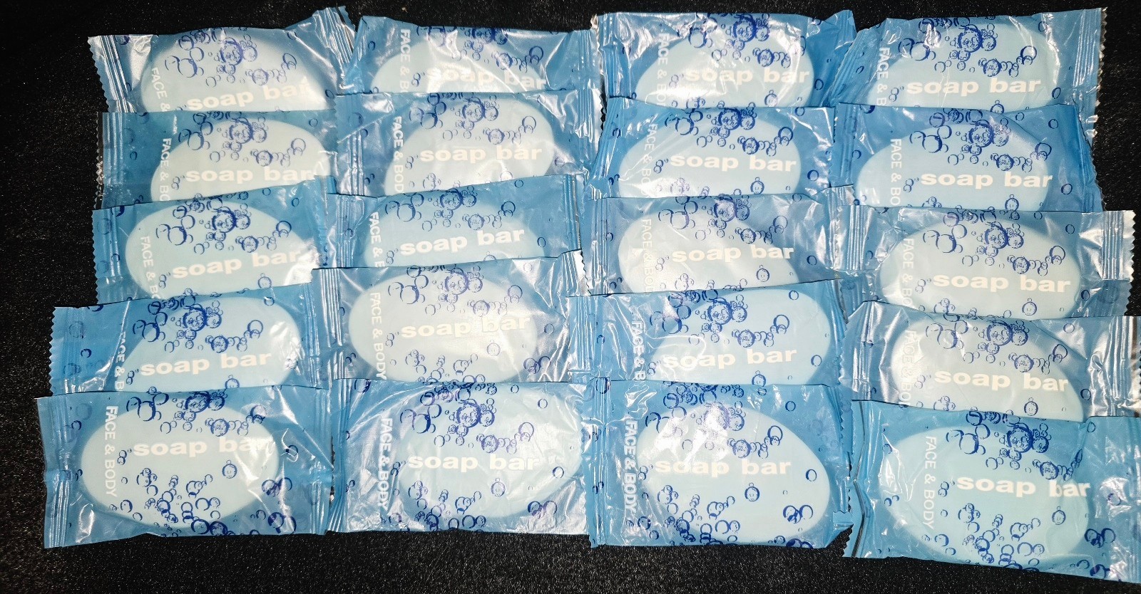 LOT OF 20 FACE & BODY TRAVEL SIZE ALL NATURAL VITAMIN E & SHEA BUTTER SOAPS NEW