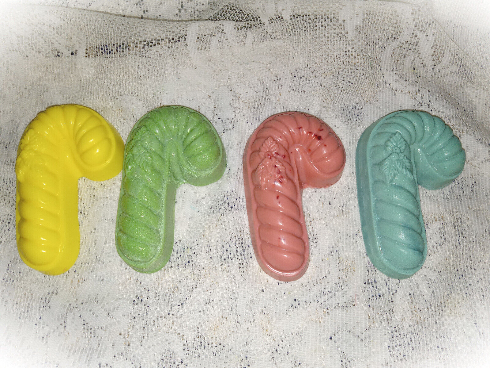 Candy Cane Bar Soap, choice of soap type and scent, FREE shipping, 180+ scents