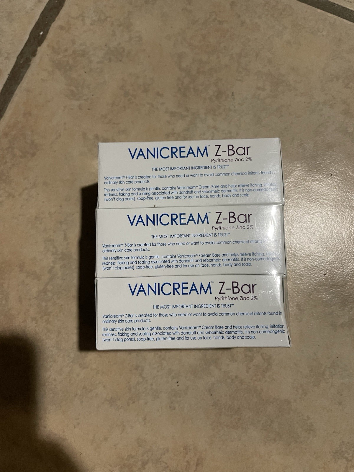 Vanicream Z-Bar Pyrithion Zinc 2% Medicated Cleansing Bar 3.53oz