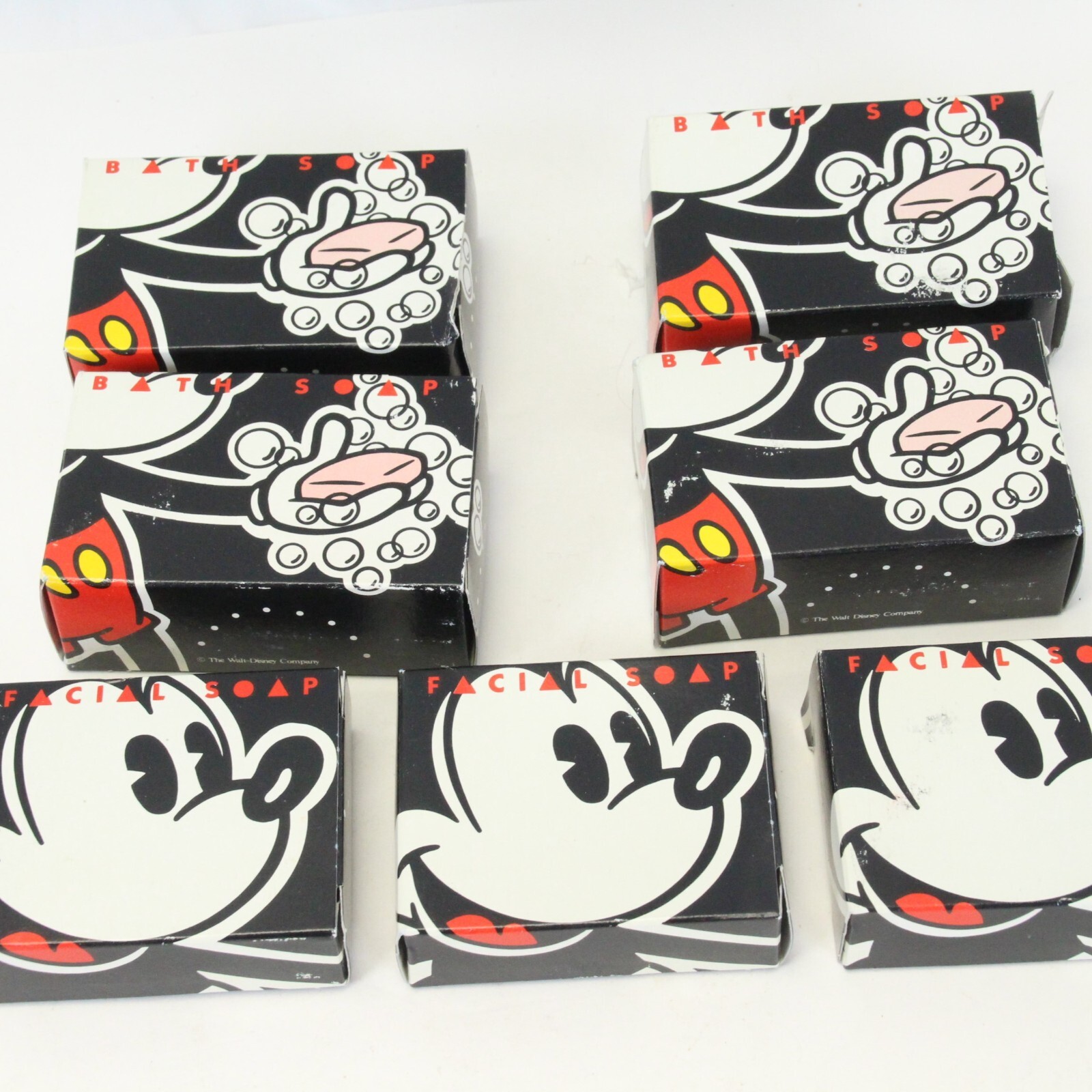 Vintage Walt Disney Resort Mickey Mouse Bath Bar Soap & Facial Soap Lot of 7