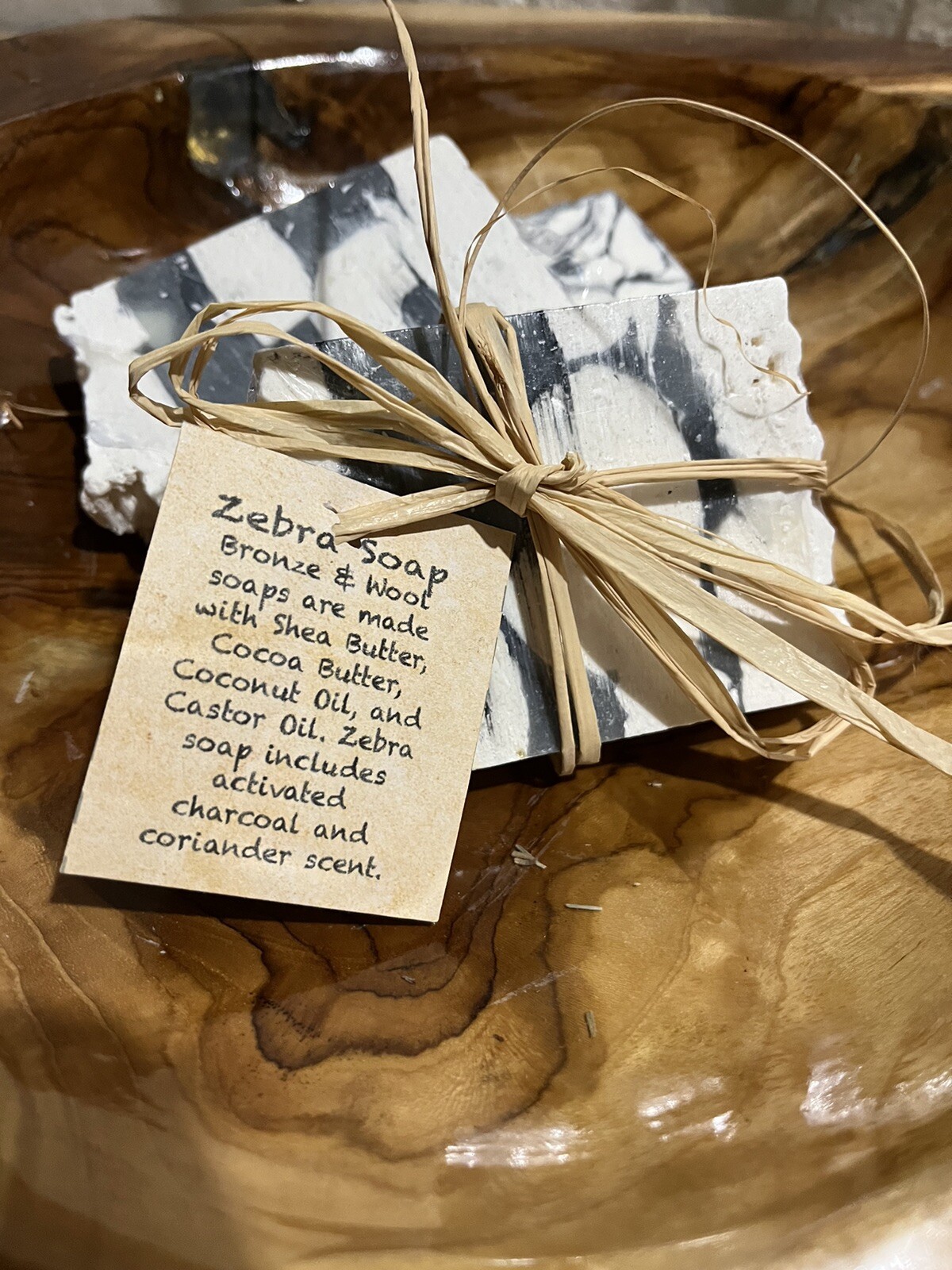 All Natural Hand Made “Zebra” Soap