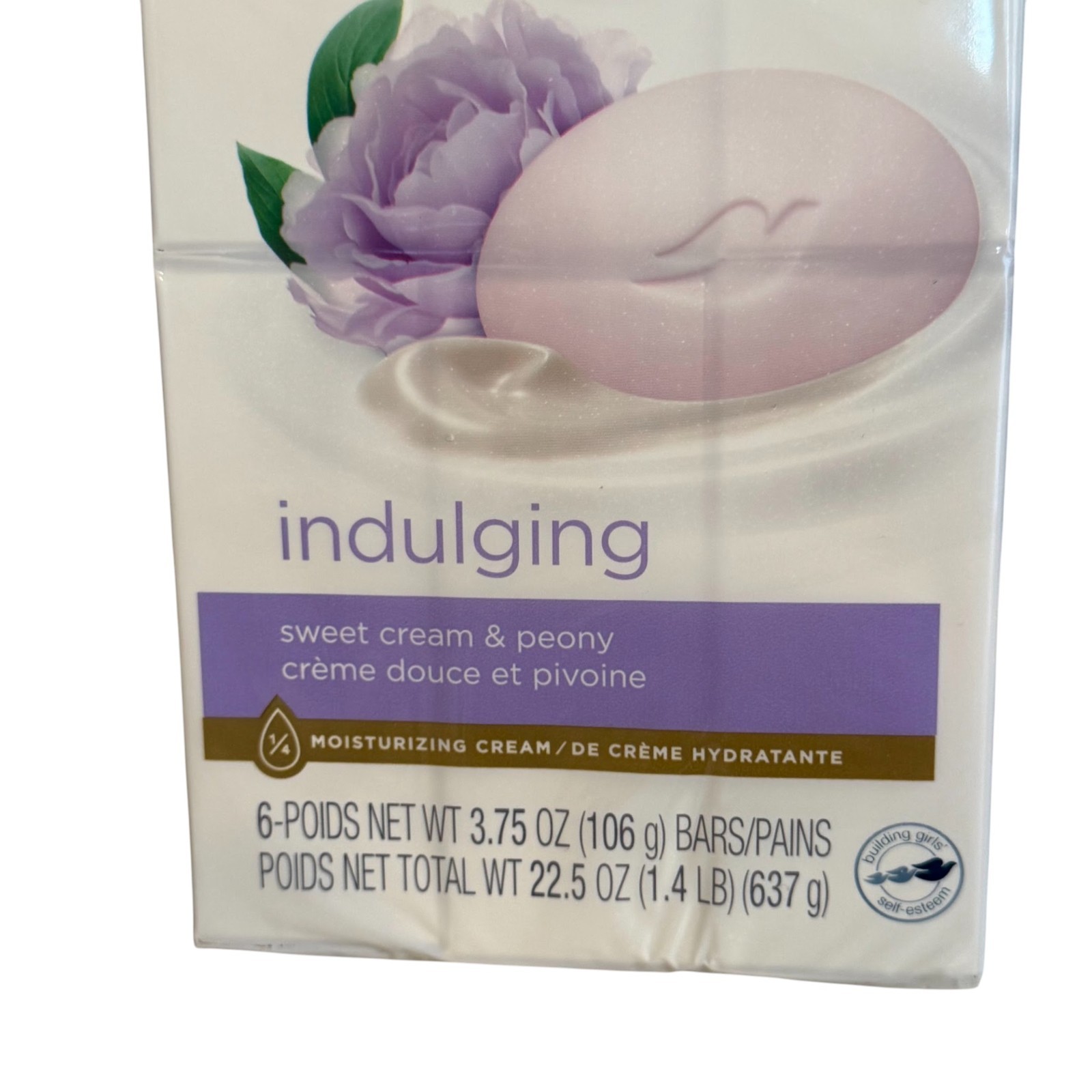 Dove Bar Sweet Cream and Peony Scent Indulging Bar Soap 3.75oz, 6 Count