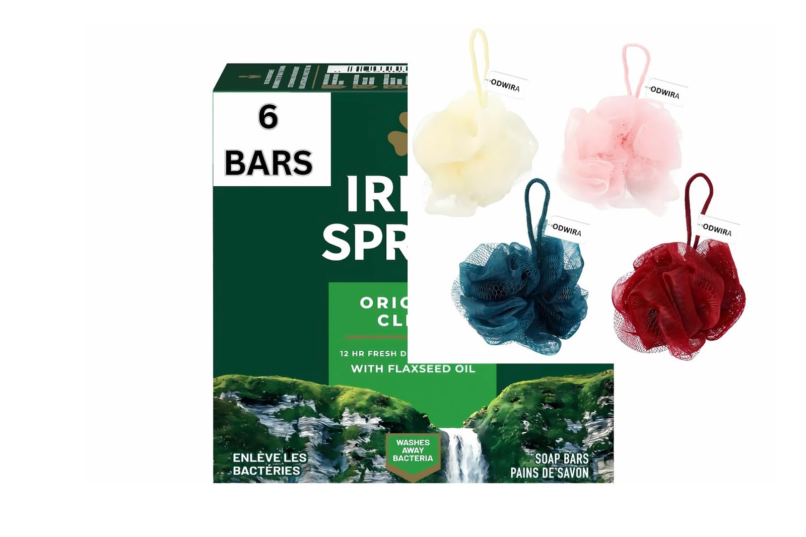 6-Pack Deodorant Irish Bar Soap, Mild for skin, 12 hours small fresh, Spring …