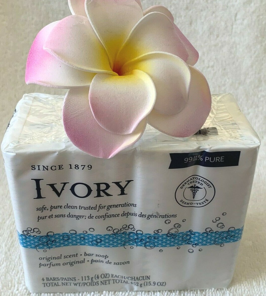 IVORY CLEAN***Original***99.44% PURE CLEAN SOAP (4 BARS)~~4 OZ/EACH~~NEW~~SEALED