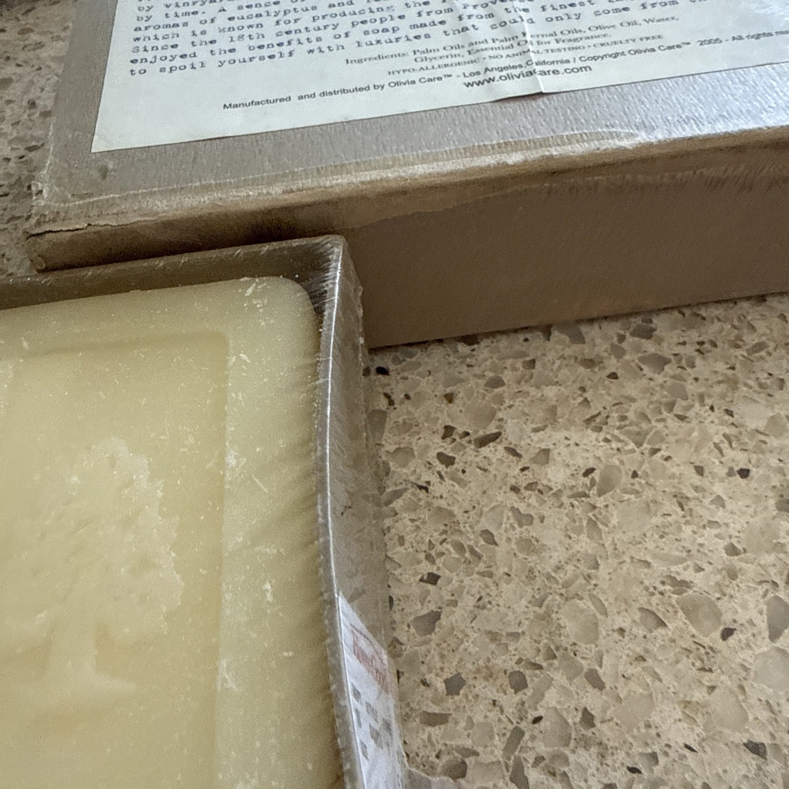 Green Tea Olivia Care Natural Olive Oil Bar Soap, 3 Bars 8oz Ea, Triple Milled