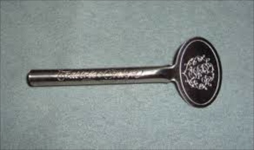 Crabtree & Evelyn Metal Vintage Tube Key Engraved Monogram
