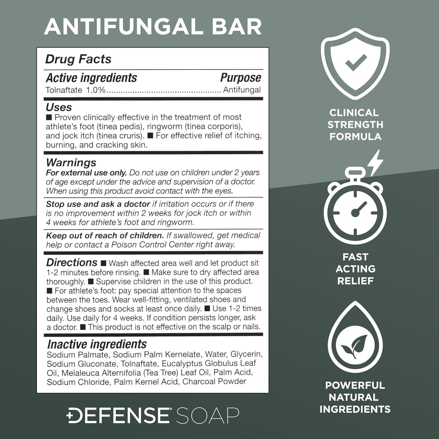 Travel-Friendly Antifungal Soap Bar | Snap-Tight Case for Jock Itch & Ringworm