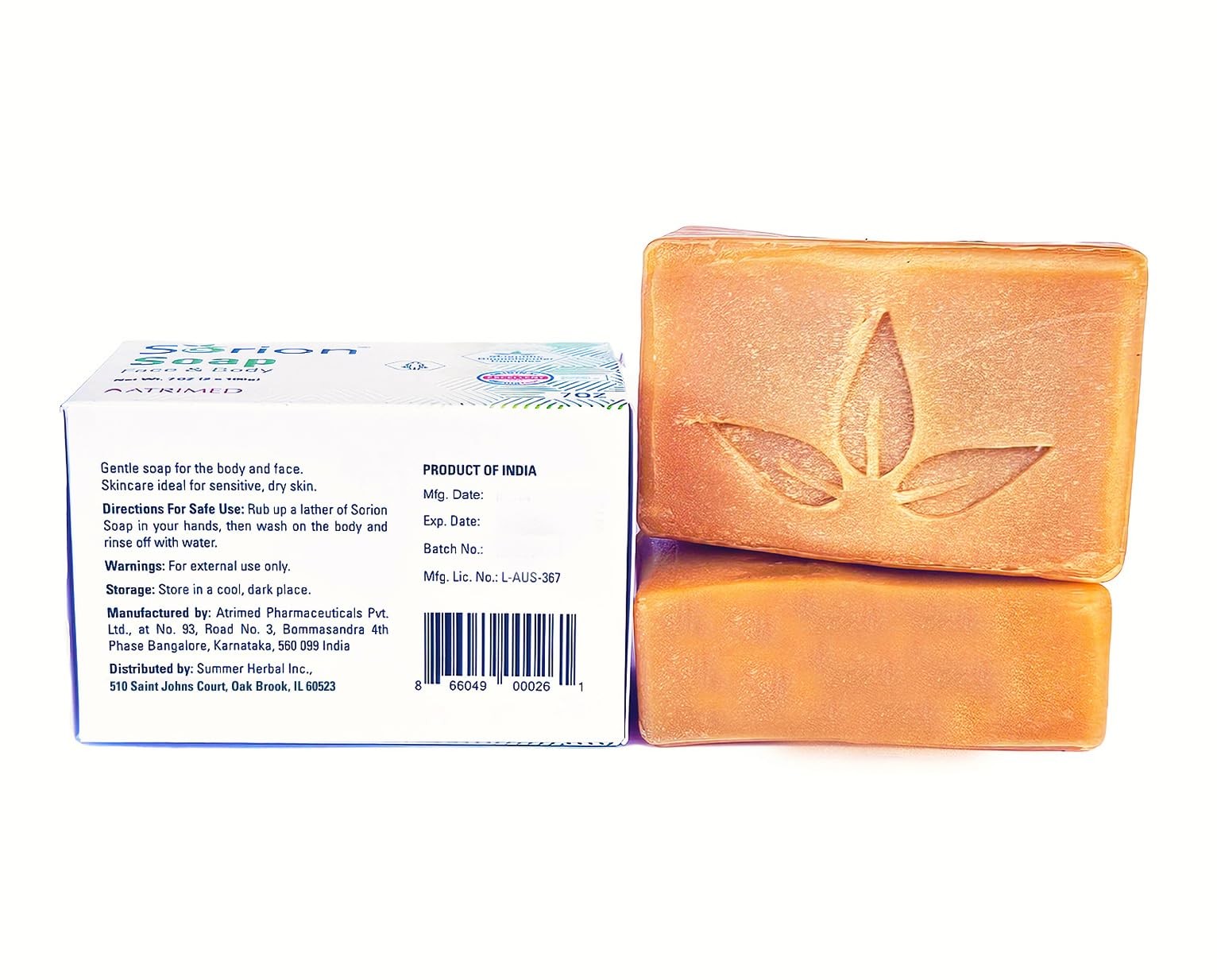 Soap for Face and Body – Bar Soap to Smooth and Comfort Dry, Itchy, Flaky Ski…