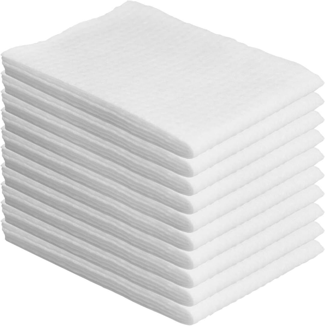 Hipruict Disposable Bath Towels，white Guest 25.6IN*11.8IN, White