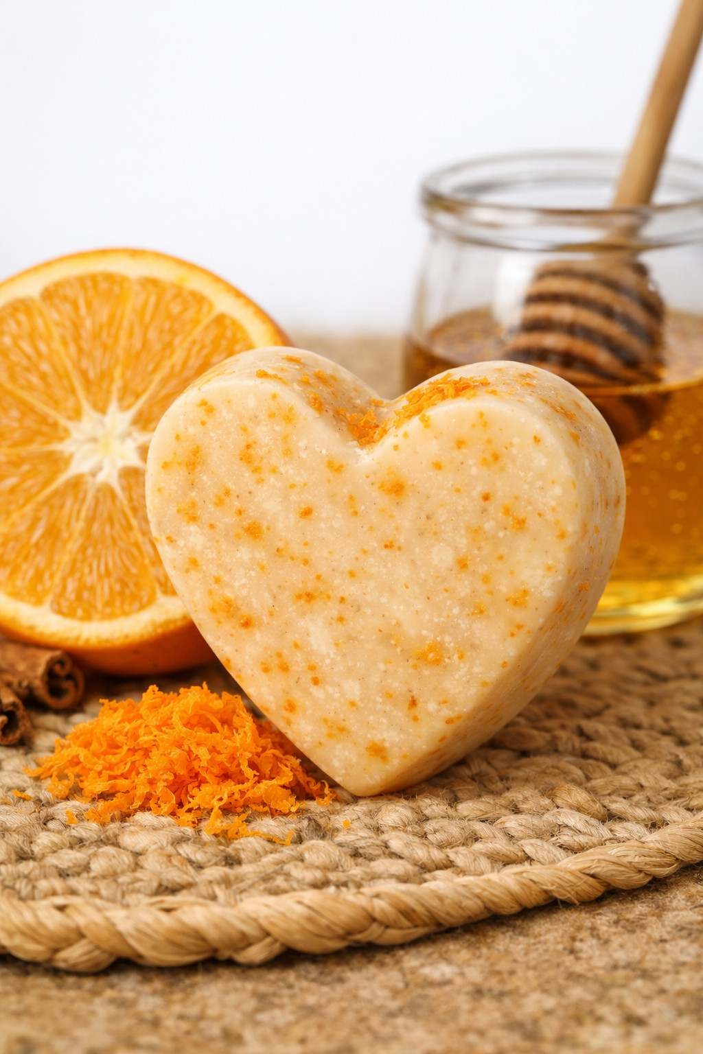 Exfoliant Orange and Honey Handmade Soap 4.oz