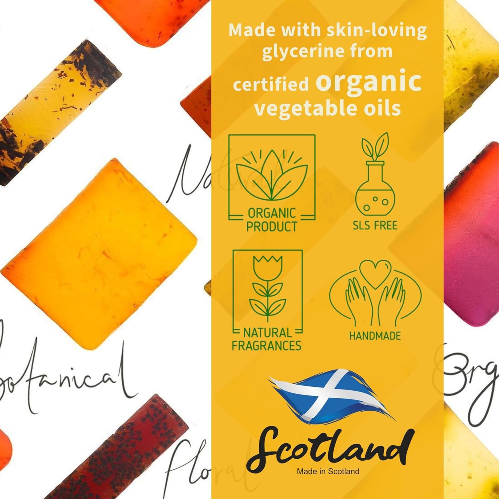The Highland Soap Company, Handmade Scottish Organic Vegetable Oil Glycerin S…