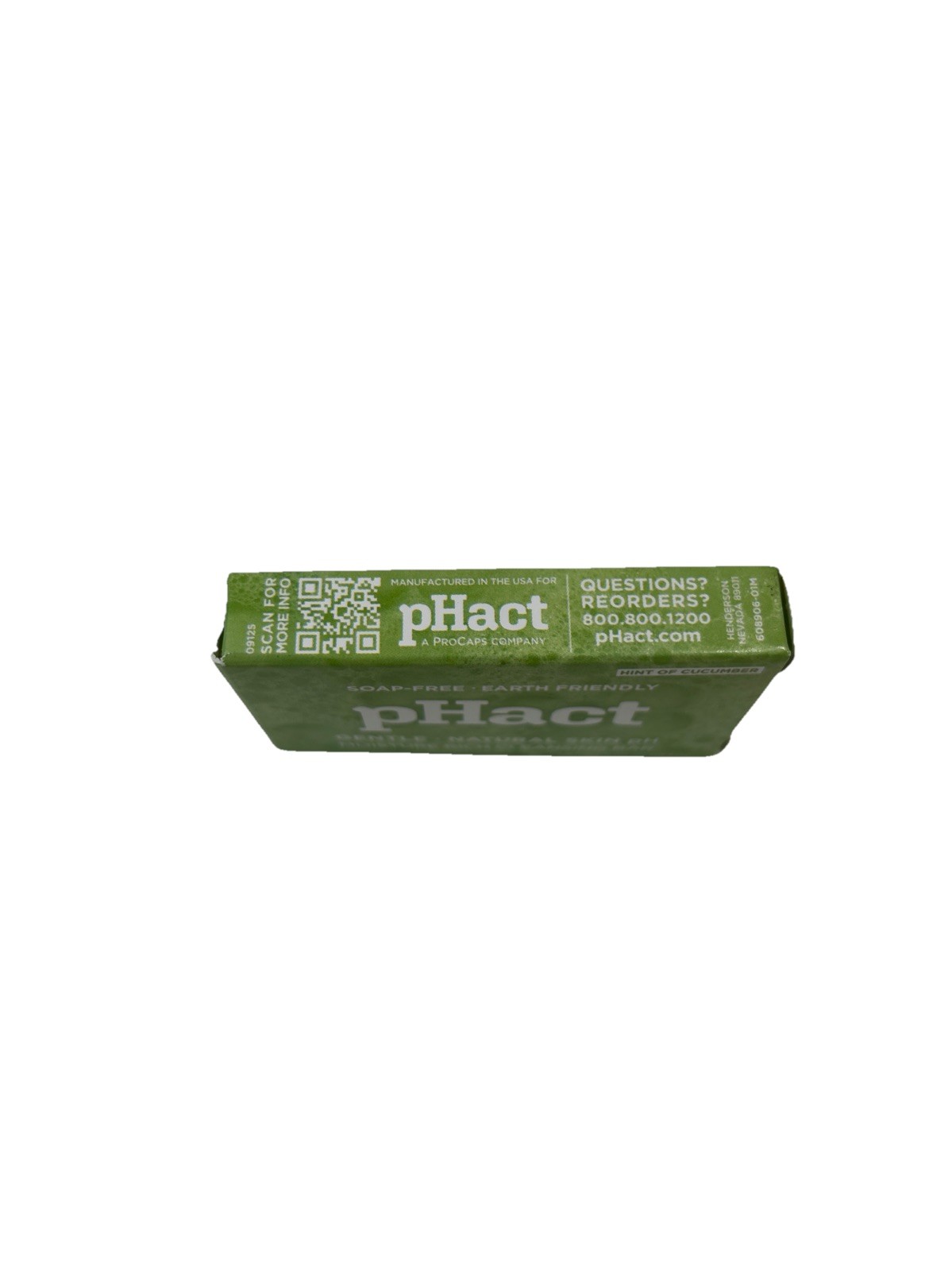 pHact Soap Free Natural Moisturizing Cleansing Bar Hint Of Cucumber Travel Bar