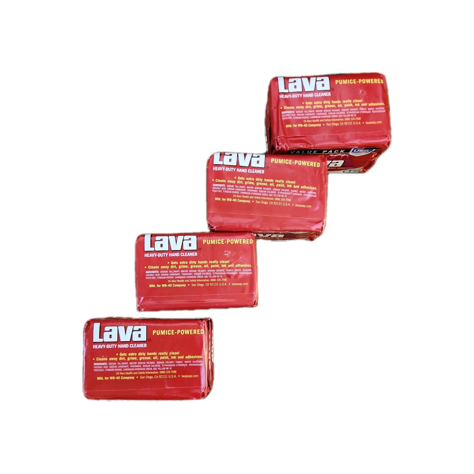 (8) Lava Soap Heavy-Duty Hand Cleaner pumice powered 5.75 oz Bar w/Moisturizer