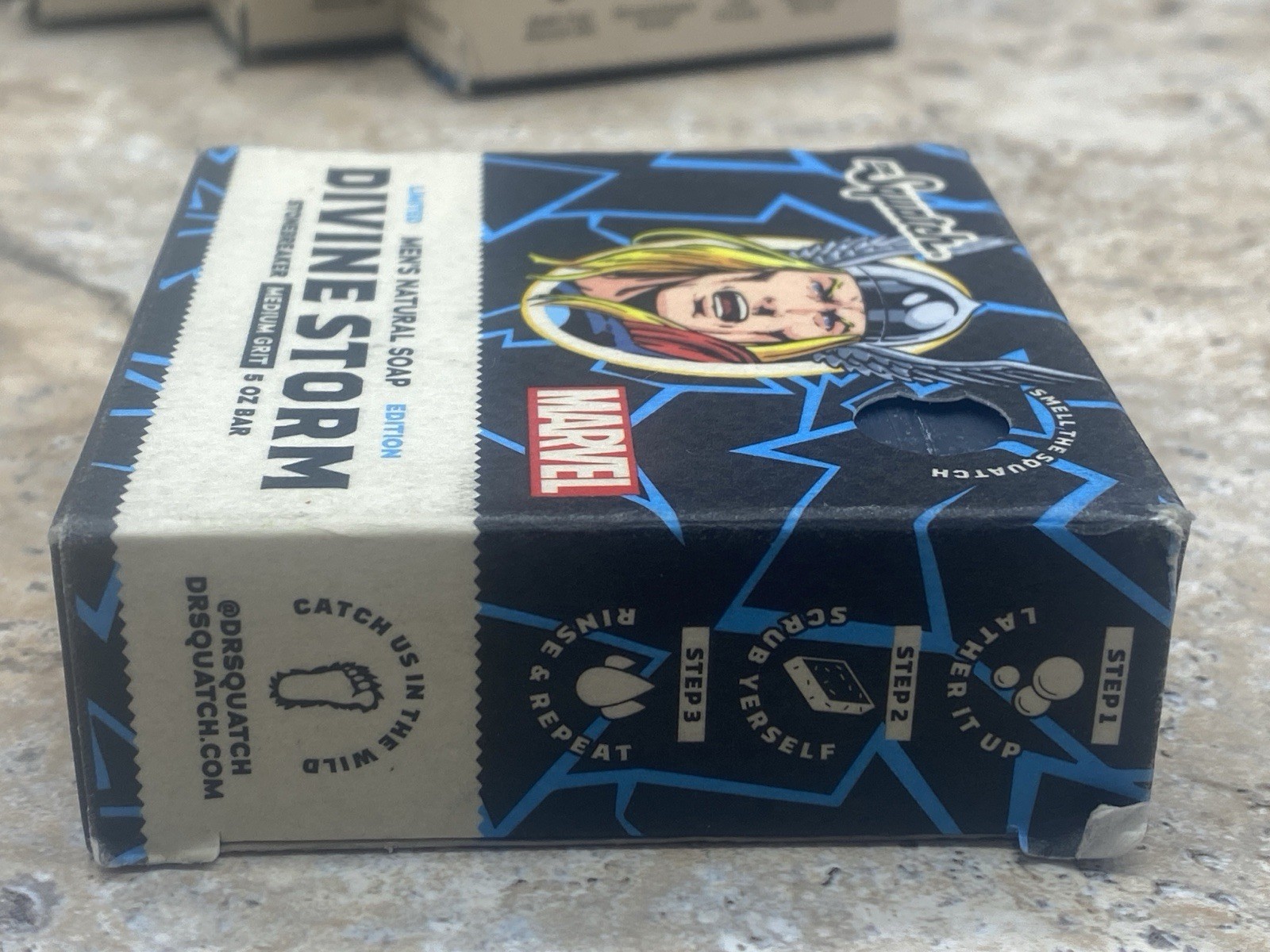 Dr. Squatch Divine Storm Thor Limited Edition Natural Soap Marvel Avengers NEW